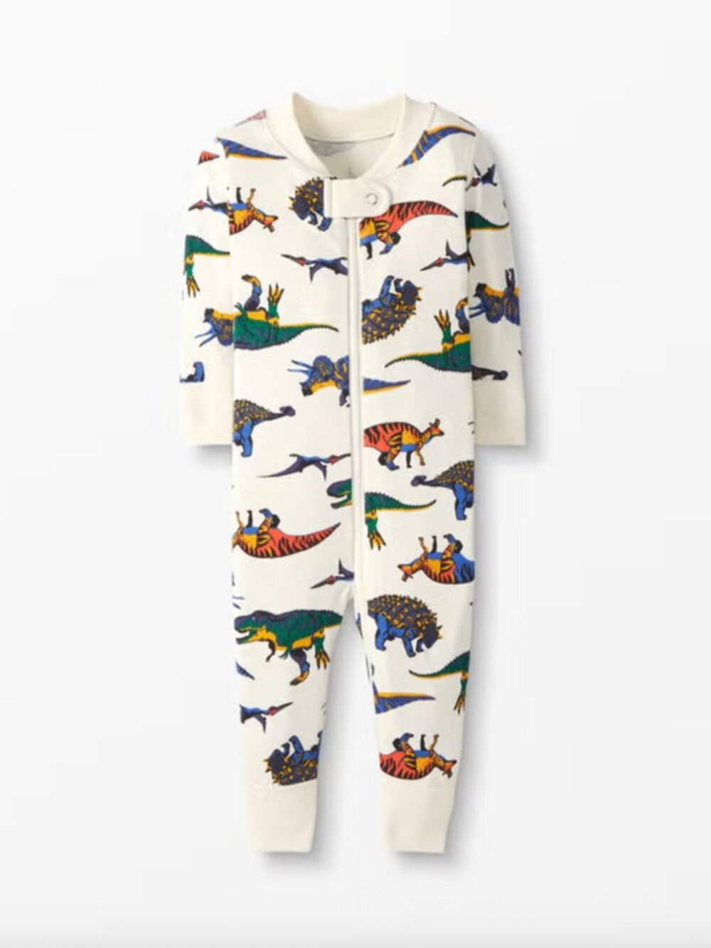 Hanna Andersson Baby Zip Sleeper Organic Cotton (Dino Roar) - 60 3-6 months